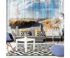 murando – Papier peint intissé 250x175 cm – Papier peint – Trompe l oeil - Tableaux muraux – Déco – XXL Paysage Mer Naturee Plage c-C-0055-a-b