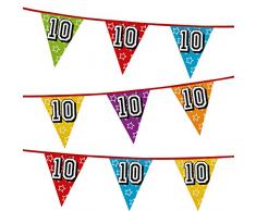 Guirlande anniversaire 10 ans holographique