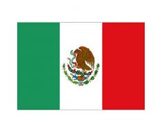 Supportershop-Drapeau Mexique polyester avec 2 œillets metalliques - 150 x 90 cm