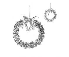 KPCB Couronne de Noel avec des Cloches argentées (Paquet de 2)