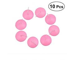 ROSENICE Bougies Flottantes pour Mariage Anniversaire Fête Décoratif 10pcs (Rose)