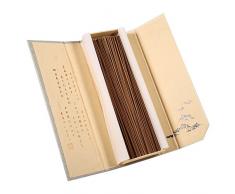 Fdit 180 Pcs/lot Oriental Bouddha Bouddhiste Aroma Nature Btons dencens avec Coque Bois de Santal pour Une Utilisation Multifonction #2 (Wormwood Incense)