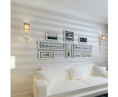 Ketian Rouleaux de papier peint non-tiss eacute rayures - Style européen moderne minimaliste luxe - pour salons, chambres, salles TV, blanc, 0.53m (1.73 W) x 10m(32.8L)=5.3m2 (57 sq.ft)