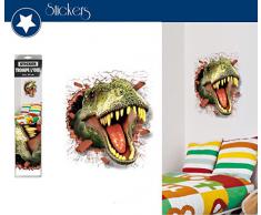 Stickers trompe l'oeil - T-Rex