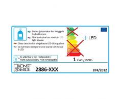 Konstsmide 2886-000 Lanterne Boule à LED Bonshommes de Neige , Blanc, 17,5 x 8,5 x 25 cm