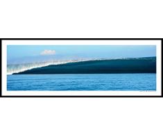 Line Up Surf Pictures Poster de Surf Graphic Teahupoo - Affiche 95 cm * 33 cm