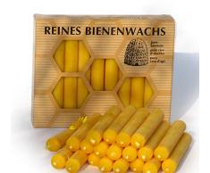 2 boîtes à 20 Bougies en cire dabeille pour Sapin de Noël - 40 BOUGIES CIRE DABEILLE entièrement naturelles - fabriquées en pure cire dabeille de façon artisanale dans le Forêt Noire. Hauteur 10 cm