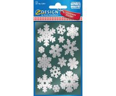 AVERY 52813 Lot de 28 autocollants de Noël Motif flocons de neige