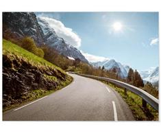 Panorama® Poster Montagne Enneigée 30 x 21 cm | Imprimée sur Poster de Grande qualité avec Passepartout | Tableau Nature | Poster Zen | Moderne Art pour la Maison | Décoration Murale | Poster Art