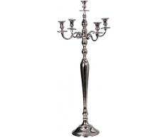 Mel O Chandelier Candélabre à 5 Bras en métal argenté Hauteur 100cm