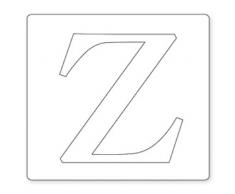 Sizzix Lettre Z décorative par E.L. Smith Majuscule Sassy Serif