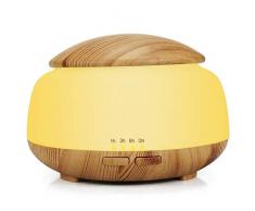 AquaBlue Huile Essentielle Diffuseur 300ml Diffuseurs aromathérapie Ultrasonic Humidifier purificateur dair avec Brume fraîche 7 Couleurs lumières LED