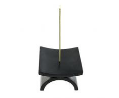 Aromandise Porte Encens EKO, Pierre, Noir, 8 x 8 x 5 cm