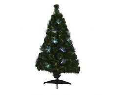 AUTOUR DE MINUIT 5SAF176MC Sapin Fibre Optique Los Angeles, PVC, Multicolore, 65 x 65 x 120 cm