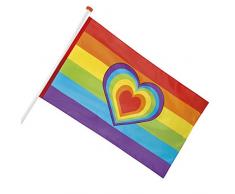 Boland 44721 – Drapeau Arc-en-Ciel avec cœur