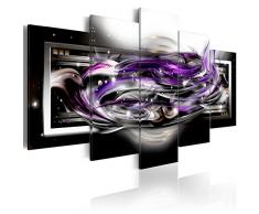 murando - Impression sur toile - 200x100 cm cm - 5 pieces - Image sur toile - Images - Photo - Tableau - motif moderne - Décoration - tendu sur chassis - abstraction abstrait galaxie a-A-0041-b-n