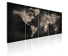 murando Impression sur Toile intissee Carte du Monde 200x80 cm Tableau Tableaux Decoration Murale Photo Image Artistique Photographie Graphique Carte du Monde - k-A-0296-b-m