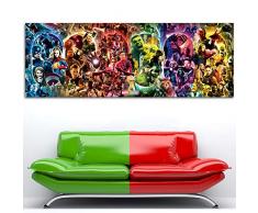 Haute qualité Peinture sur Toile La Saga Infinity - Marvel Cinematic Universe Wall Art Poster Avengers Endgame Toile Peinture en Soie Imprimée for La Décoration Chambre