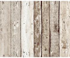 Livingwalls Panneau mural autocollant Pop Up Panel beige brun 2,50 m x 0,35 m 942192