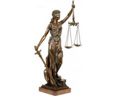 colourliving Statuette décorative de la déesse Justice Bronzé