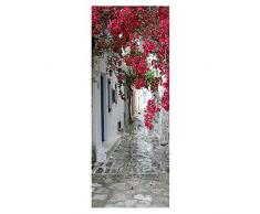 DSAOMO Stickers Porte Poster Fleur 3D Papier Peint Porte Trompe loeil pour Salon Chambre Décoration De La Maison Stickers Muraux Imperméable Stickers Amovibles 77x200cm(B x H)