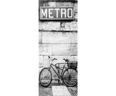 PPA DESIGN Sticker Porte Trompe loeil Metro Noir & Blanc - SAPP7083 (73x204cm)