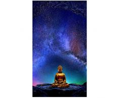 woplmh Canvas Paintings Buddha Statue Wall Art Print and Poster Art Buddhism Wall Picture for Living Room Wall Decor-50x90cm(19.7x35.4) No Frame