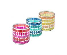 Art Deco - Bougeoir T-Light x3 Couleura 10 cm