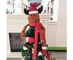 RB Cimier de Sapin de Noël avec écharpe de Buffle, Renne, Taille L