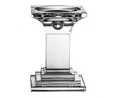 Crystaljulia Bougeoir en Cristal de Plomb Transparent 13,5 cm