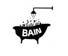 Aulley Baignade douche baignoire PVC porte autocollant imperméable à leau Stickers muraux Décoration