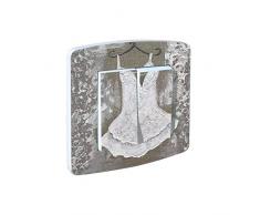 Interrupteur décoré double Petite Robe Blanche