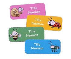 Stickers Personnalisés Prénom Et Nom Enfant | Autocollants Personnalisés Étanches Motif Insectes (40)