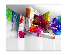 murando Papier peint intissé 3D Effet 350x256 cm Décoration Murale XXL Poster Tableaux Muraux Tapisserie Photo Trompe l'oeil Ornament Abstrait coloré Optique a-C-0099-a-a
