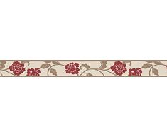 A.S. Création Frise murale autocollant Stick Ups beige brun rouge 5,00 m x 0,05 m 282019
