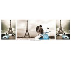 1art1 Tour Eiffel Midi Poster - Triptyque, Paris, Ville De lamour (91 x 30 cm)