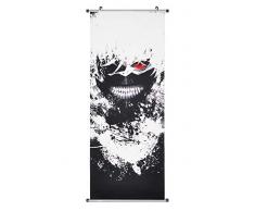 CoolChange Poster/Kakemono Tokyo Ghoul en Tissu, 100x40 cm, Dessin: Ken Kaneki