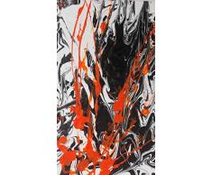 Tableau abstrait peinture aléatoire Action painting à l'acrylique. Peinture toile unique moderne, deco. Toile 30cmx40cm. Art contemporain Goartdeco.