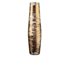 30 cm Collection GOLDEN DUST AMARA DESIGN powered by CRISTALICA Vase en verre fait /à main or//transparent
