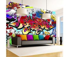 Papier peint intissé ! 400x280 cm - Top vente ! Papier peint ! Tableaux muraux déco XXL Graffiti f-A-0018-a-b
