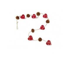 Antic Line Guirlande Coeur Rouge et pommede Pain-cordelette
