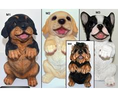 AVENUELAFAYETTE Statuette Figurine Chien - Chiot déco Faisant Le Beau - 20,5 cm (M4 - Yorkshire)