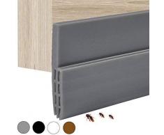Joint de Bas de Porte, 100cm Joint Autocollant Porte Adhésif Bas de Porte Bande, anti froid, étanche, anti bruit, caoutchouc Joint Porte Intérieures Isolation pour Anti Souris Cafard