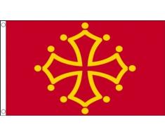 AZ FLAG Drapeau Midi-Pyrénées - Occitanie 150x90cm - Drapeau Occitan - France 90 x 150 cm - Drapeaux