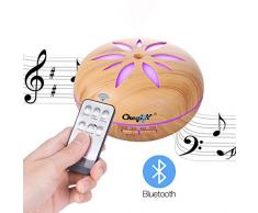 550ML Diffuseur dhuile Essentielle/Humidificateur,Bluetooth Diffuseur daromathérapie de Musique- Avec Télécommande Pour SPA/Yoga/Bureau Etc