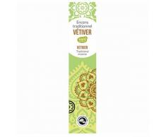 Encens Indien H. Tradition, Vétiver - étui 18 bâtonnets