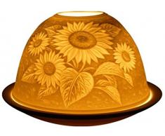 Light-Glow Suflower Porcelaine Bougeoir