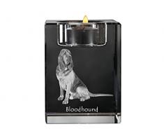 Chien de chasse, Chandelier en cristal, bougeoir avec un chien, souvenir, édition limitée
