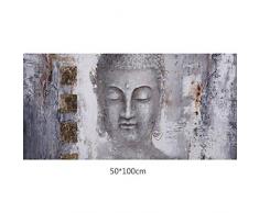 niumanery Buddha Frameless Poster Canvas Painting Decoration Mural Living Room Art Picture D
