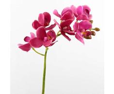 artplants.de Tige d’orchidée Artificielle Jasmin, Real Touch, 7 Fleurs, Rose Vif, 45cm - Fleur Artificielle - Orchidée Tige
